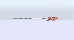 Desktop Screenshot of op13.nl